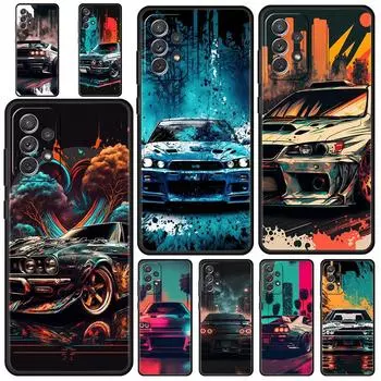 Чехол для телефона Sports Car JDM Tokyo Drift для Samsung Galaxy A13 A51 A71 A21S A12 A11 A31 A41 A23 A53 A73 A52 A32 5G A03S A01 Samsung A23