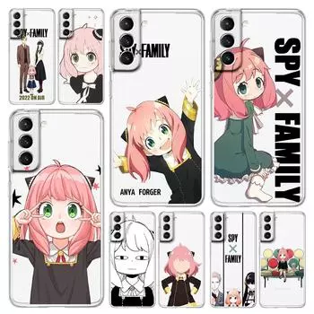 Чехол для телефона Spy x Family Anya Forger для Samsung Galaxy S22 S20 Ultra S21 FE 5G S10E S9 S8 S10 Plus Note 20 10 Lite, прозрачный чехол Samsung S10E