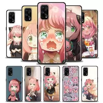 Чехол для телефона SPYx FAMILY Ania для OPPO Realme C1 C2 C3i C21 C21Y C25s C15 C11 C12 C20 XT GT GT2 X50 5G Narzo Pro, черный мягкий чехол Realme C1