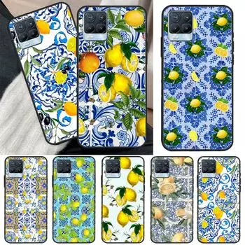 Чехол для телефона «Средиземноморский лимон» для Realme 8 9 Pro Plus GT Neo 2 GT Master 9i 8i OnePlus 9 10 Pro 9R Nord2 Realme 9Pro Plus