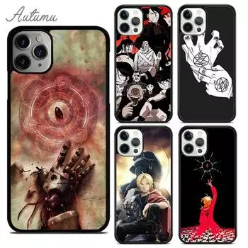 Чехол для телефона «Стальной алхимик» FMA Brotherhood для iPhone 11 12 13 14 Pro Max mini XR XS SE 2020 6 7 8 Plus Galaxy S21 S22 iPhone 6plus