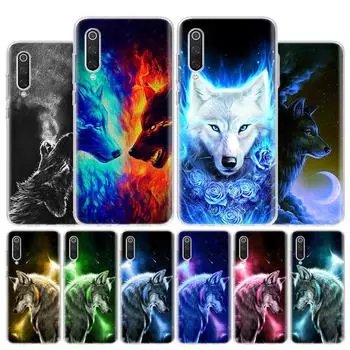 Чехол для телефона Starry Animal Wolf Icy Cover для Xiaomi Poco X3 GT X4 NFC M4 Pro M3 M2 F3 F2 F1 Mi Note 10 A3 A2 Lite A1 CC9E Fundas Xiaomi Poco X3