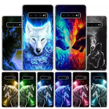 Чехол для телефона Starry Animal Wolf Icy Cover для Samsung Galaxy A51 A71 A50 A70 A40 A30 A20E A10 A41 A31 A21S A11 A01 A6 A8 + A7 A9 P Samsung A8 2018