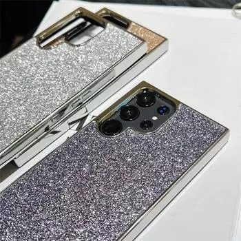 Чехол для телефона Starry Glitter для Samsung S24ultra-Premium PVC Electroplated Luxury ShiningPhone Case для Samsung S23/S22/S24/Plus/Ultra Samsung S22ultra