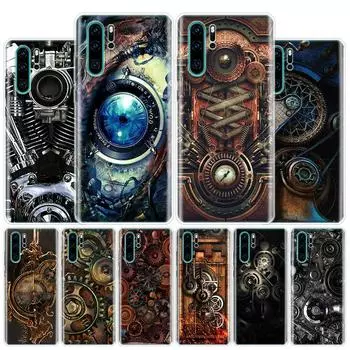 Чехол для телефона Steampunk Gear Mechanical для Huawei Y5 Y6 Y7 Y9S P Smart Z 2019 Honor 10 Lite 9 20 9X 8S 8X 8A Pro 7A 7X Coque Huawei Y5 2019