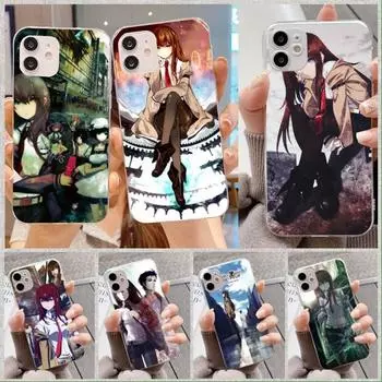 Чехол для телефона Steins Gate Anime для iPhone 14 13 12 11 XS X 8 7 6 Plus Mini Pro Max SE 2022, мягкий прозрачный чехол для телефона iPhone 14