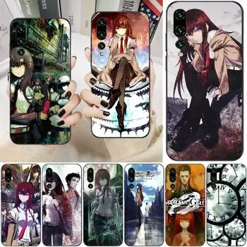 Чехол для телефона Steins Gate Anime для Huawei P50 P40 P30 Pro Lite P Smart 2021 2019 Magic 3, мягкий черный чехол для телефона Huawei P50