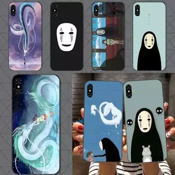 Чехол для телефона Studio Ghibli «Унесенные призраками она» для IPhone 14 13 12 11 XS X 8 7 6 Plus Mini Pro Max SE 2022, мягкий черный чехол для телефона iPhone 14