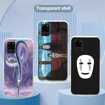 Чехол для телефона Studio Ghibli «Унесенные призраками она» для Samsung Galaxy S10 S21 S22 Plus Ultra A91 A51 A21S A12, прозрачный чехол для телефона Galaxy S30