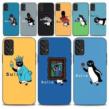 Чехол для телефона Suica penguin kawaii для Samsung Galaxy S22 S23 Ultra S21 S20 FE Plus Note 20, мягкий чехол Samsungs21ULTRA