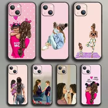 Чехол для телефона Super Mama Baby Love для iPhone Samsung Galaxy Redmi Xiaomi Oppo OnePlus Note SA 7 8 9 10 11 12 13 14 20 21 22 23 53 54 Pro Max Plus Ultra iPhone 6 or 6S