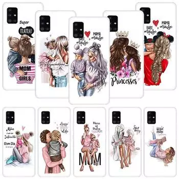 Чехол для телефона Super Mom Baby Girl для Samsung Galaxy A12 A22 A32 A42 A52 A72 A51 A71 5G A41 A31 A21 A02S M12 M21 M31 M30S Samsung A12 5G