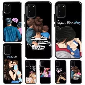 Чехол для телефона «Супер папа, мама, девочка-близнец» для Samsung Galaxy S21 S22 Ultra S20 FE Note 20 Ultra S8 S9 S10 Note 10 Plus Galaxy S8