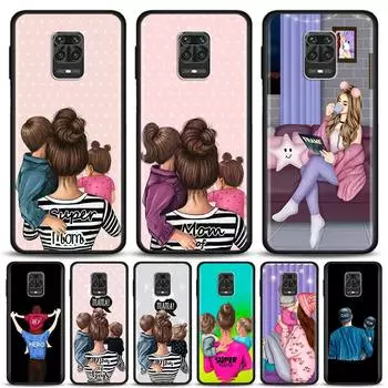 Чехол для телефона «Супер папа, мама, девочка, мальчик» для Xiaomi Redmi Note 9 9s 8T 8 Pro 7 8A 9A 9C 9T 9i 9 Power, матовый бампер, чехол из ТПУ Redmi Note 10Pro Max