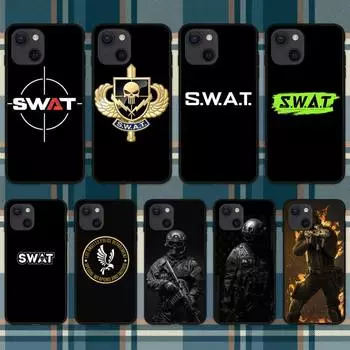 Чехол для телефона Swat Special Weapons and Tactics для iPhone 11 12 Mini 13 14 15 Pro XS Max X Plus SE XR Shell iPhone15