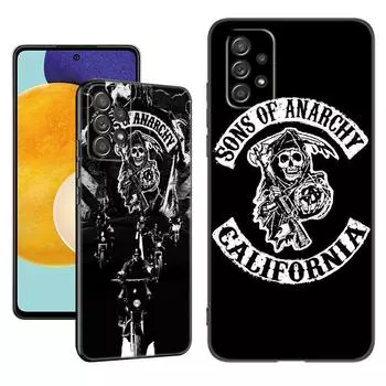 Чехол для телефона «Сыны анархии» для телевизора Samsung A13 A22 A24 A32 A23 A25 A34 A35 A52S A53 A54 A55 A73 A12 A14 A15 A31 A33 A50 A51 A72 Samsung A54 5G