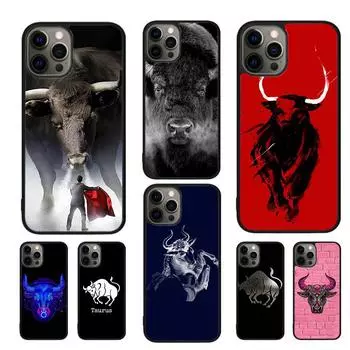 Чехол для телефона Taurus Bull для iPhone 11 12 13 14 Pro Max mini XR XS SE 2020 6 7 8 Plus Samsung S21 S22 Coque Fundas iPhone 6plus