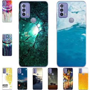 Чехол для телефона TCL 20B (6159К) 2021 6,52-дюймовые сумки Premier, модные роскошные цветные мультяшные печатные краски для мобильных устройств для TCL 20B (6159К) TCL 20B 6159K