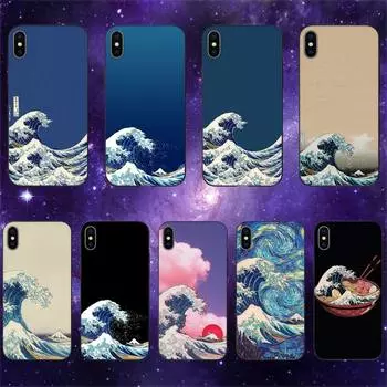 Чехол для телефона The Great Wave of Kanagawa Katsushika Hokusai для iPhone 11 12 Mini 13 14 Pro XS Max X 8 7 6s Plus 5 SE XR Shell iPhone7