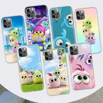 Чехол для телефона Three Lovely Birds для Apple iPhone 11 12 13 15 Ultra 14 Pro 7 XR X XS Max 6S 8 Plus + Mini SE с принтом, мягкий чехол iPhone 7 (8)