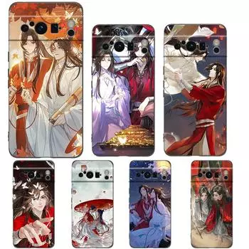 Чехол для телефона Tian Guan Ci Fu Heaven Official s Blessing для Google Pixel 8 7 6 Pro 6A 7A 5G, мягкий силиконовый противоударный черный чехол Pixel 8 Pro