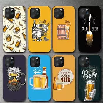Чехол для телефона Time Drink Cold Beer для Iphone 11 12 Mini 13 14 Pro Xs Max X 8 7 6s Plus 5 Se Xr Shell iPhone14ProMax