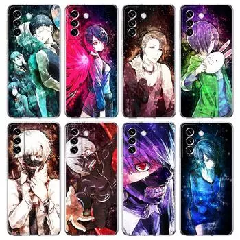 Чехол для телефона «Токийский гуль» с аниме «Канеки Кен» для Samsung Galaxy S22 5G S20 Ultra S21 FE 5G S10E S9 S8 S10 Plus Note 20 10, прозрачный чехол Samsung S8