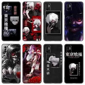 Чехол для телефона «Токийский гуль» с аниме «Канеки Кен» для Xiaomi Redmi Note 7 8 8T 9 9S 10 10S 10T 11 11S 4G 11E 11T Pro 5G, мягкий черный чехол Note 11 Pro China