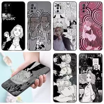 Чехол для телефона «Токио Мстители» с аниме для Xiaomi Redmi Note 7 8 9 10 Lite 11 11E 11T 12 Pro 11S 4G 10T 5G 8T 9S 10S, черный чехол из ТПУ Redmi Note 7(Pro)