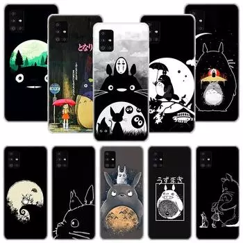 Чехол для телефона Totoro Studio Ghibli Anime для Samsung Galaxy A12 A22 A32 A42 A52 A72 A51 A71 5G A41 A31 A21 A02S M12 M21 M31 M30S Samsung A12 5G