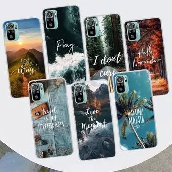 Чехол для телефона Travel Mountain Beach Proverb для Xiaomi Redmi 10 10C 10A 9T 9C 9A 9 Prime 8 8A 7 7A 6 6A K20 K30 K40 Pro S2 Fundas C Redmi 10