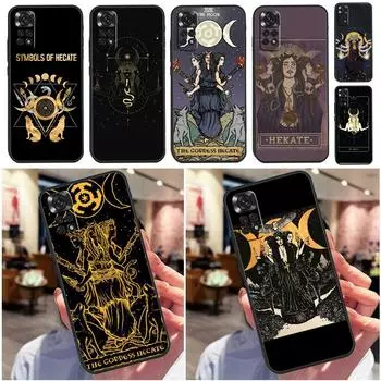 Чехол для телефона Triple Moon Goddess Hecate Tarot Card для Xiaomi Redmi Note 12 11 10 8 9 Pro 8T 9S 10S 11S 9A 9C 9T 10A 10C Redmi Note 11 Pro