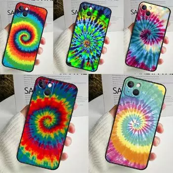 Чехол для телефона Trippy Tie Dye Hippie Art для iPhone 16 15 14 13 12 11 Pro Max Mini X XR XS Max 7 8 Plus, задняя крышка iPhone 15 Pro