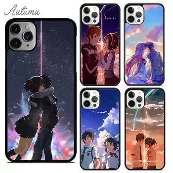 Чехол для телефона «Твоё имя Таки и Мицуха» для iPhone 11 12 13 14 Pro Max mini XR XS SE 2020 6S 7 8 Plus Samsung Galaxy S21 S22 iPhone 6plus