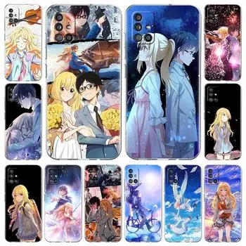 Чехол для телефона «Твоя ложь в апреле» с аниме для Samsung Galaxy A51 A71 A21S A12 A11 A31 A41 A52 A32 5G A72 A01 A02S, прозрачный силиконовый чехол Samsung A01