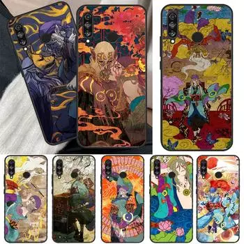 Чехол для телефона Ukiyoe mononoke Kusuriuri для Honor 50 Pro, Huawei Nova 5T P Smart Z 2019 P20 P30 P40 Lite P50 Pro Huawei P40