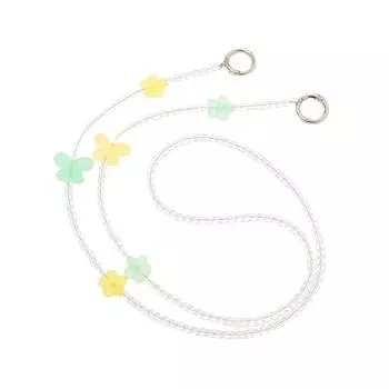 Чехол для телефона Универсальный шнурок Длинный ремешок через плечо Акриловые бусины Цепочка для мобильного телефона Ремешок для ношения на шее Ремешок для подвешивания на веревке A3