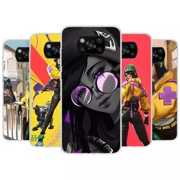 Чехол для телефона Valorant Killjoy для Xiaomi Poco X3 Nfc X4 Gt X5 Pro M5S M4 M3 M2 F5 F4 F3 F2 F1 Mi Note 10 Fundas Shell Xiaomi Poco F5