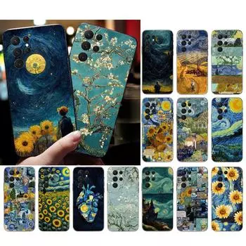 Чехол для телефона «Ван Гог Звездная ночь» для Samsung A52S A21S A33 A23 A13 A14 A32 A52 A53 A54 A51 A71 A15 A52S 5G