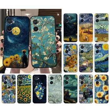Чехол для телефона Van Gogh Starry Night для OPPO A78 A54S A17 A57S A74 A78 A91 A96 A94 Realme GT Master X3SuperZoom Reno 7 10 11 pro OPPO A54S