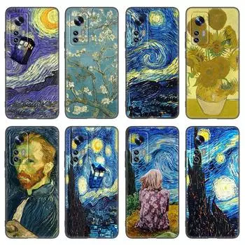 Чехол для телефона Van Gogh Starry Sky Art для Xiaomi Mi 10T 11i 11T Note 10 11 Lite NE F1 POCO F3 M3 X3 GT NFC M4 X4 Pro 5G, черный чехол Xiaomi Mi 11 5G