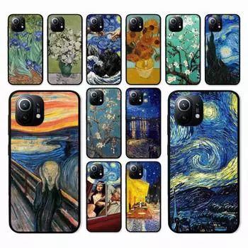 Чехол для телефона Van Gogh Starry Sky Art для Xiaomi Mi Note 10 Pro 8 Lite 9 Se 10T 6X6 5X5 F1 Mix 2S Max 2 3 Xiaomi mi 12