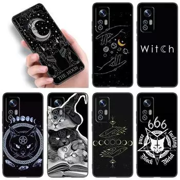 Чехол для телефона «Ведьма и кот» на заказ для Xiaomi Mi A2 8 9 SE Note 10 10T 11 12 Lite 9T 11T 12S 12T Pro A3 6X 12X, мягкий черный чехол из ТПУ Xiaomi Mi A2(6X)