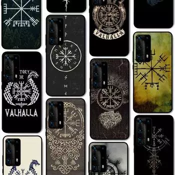 Чехол для телефона Viking Vegvisir Odin для Huawei P50 P40 E P30 P20 Pro P10 Lite P Smart Y6 Nova3E Honor10 Huawei P10