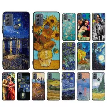 Чехол для телефона Винсент Ван Гог для Motorola Moto E32 E20 E40 G22 G52 G20 G30 G100 G60 G50 G10 GPure GStylus G9 One Action Macro Moto G9 Plus