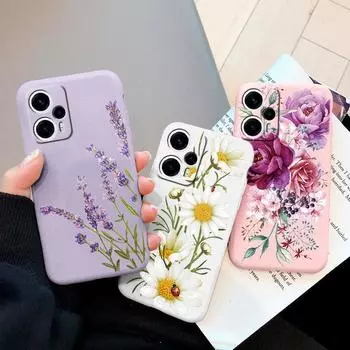Чехол для телефона Vintage Flowers Leaves Plant Rose для Xiaomi 11 10 Lite 9 CC9 CC9E Poco F5 Redmi 13 10 A1 A2 Note 12 Turbo 13 Pro, противоударный силиконовый чехол Poco F5