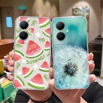 Чехол для телефона Vivo V17 Россия V15 V11 V27 V21e Z5X Z6 Lite Роскошный мягкий силиконовый чехол из ТПУ Защитный противоударный прозрачный чехол для бампера Vivo Vivo iQOO Neo3