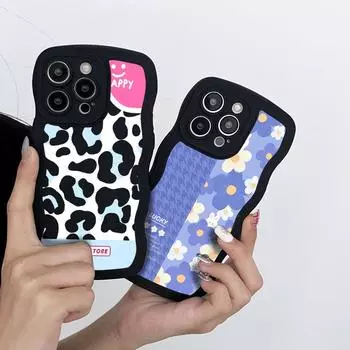 Чехол для телефона в форме волны для Realme C55 C53 Redmi Note 12 Note 11 Pro Vivo V23e Y35 Y02 Samsung A53 A52 S23 Ultra IPhone Tecno Spark, мягкий силиконовый чехол Infinix HOT 30 play