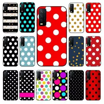 Чехол для телефона в горошек, красный, черный, золотой, в горошек для vivo Y31 Y30 Y33S Y11S Y12S Y17 Y20S Y21S Y1S Y53S Y15 Y19 Y91C V23 5G, чехлы VIVO Y1S