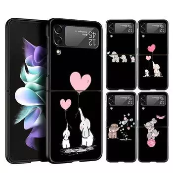 Чехол для телефона в парном стиле с рисунком для Samsung Z Flip 3 4 5, складной мобильный чехол для Samsung Z Flip3 Flip4 Flip5, жесткий чехол для ПК Samsung Z Flip 4